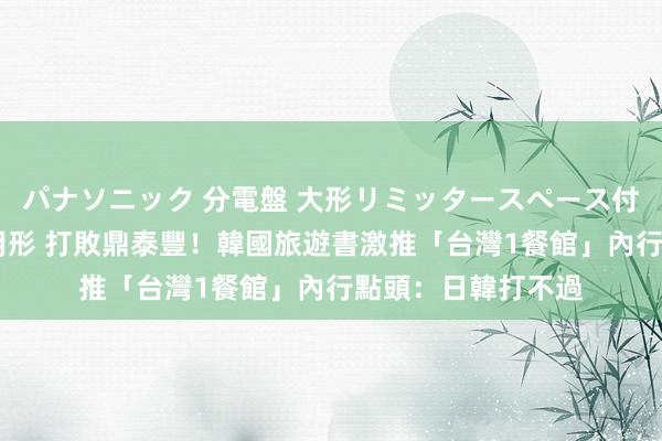 パナソニック 分電盤 大形リミッタースペース付 露出・半埋込両用形 打敗鼎泰豐！韓國旅遊書激推「台灣1餐館」　內行點頭：日韓打不過